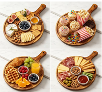 Plateau de service irrégulier en bois éco-responsable fait main avec design personnalisé pour mariage - Assiette de dîner élégante et polie