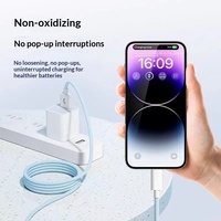 Câble de charge rapide 3-en-1 tressé Macaron USB-A/Micro USB/Type-C pour smartphones