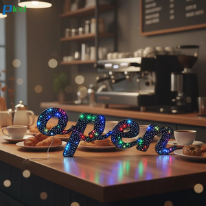 Individuelle Kanalbuchstaben LED-Hintergrundbeleuchtung RGB-Farbband Fernbedienung Ladenschild IP65 Wasserdicht Innen/Außen <span class=keywords><strong>PLED</strong></span> Marke - Product Image 2