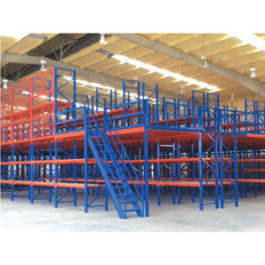 Heavy Duty thép tầng lửng hệ thống kệ kho Loft nền tảng lưu trữ gác mái Rack với Pallet Kệ hỗ trợ - Product Image 5
