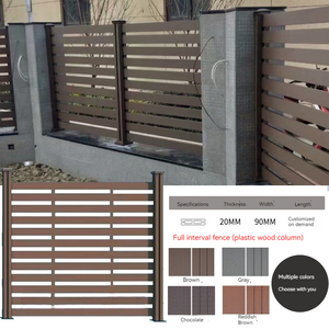 Clôture de jardin en panneau WPC écologique, cadre en alliage d'aluminium moderne, résistant aux UV et imperméable, prix d'usine, installation facile, <span class=keywords><strong>180x180</strong></span> - Product Image 4