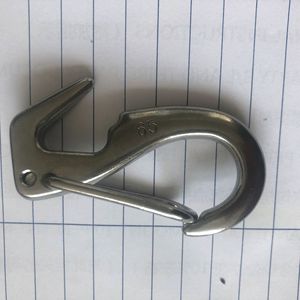 Gancho de cola de milano de acero inoxidable Eda 316 de 55 mm, gancho de resorte pulido para uso general en la industria náutica - Product Image 3