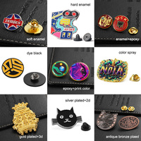 Eigen ontwerp, geen minimum aantal, metalen badges, zachte en harde emaille pins, ronde logo revers pins, broche voor herenpakken.