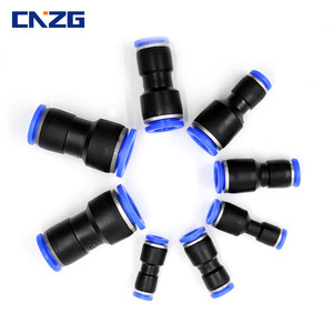 PU Plastic Straight <b>Connector</b> Air Hose <b>Quick</b>-Connect Component Pneumatic Two-Way <b>Quick</b> <b>Connector</b> Pneumatic Part - Product Image 2