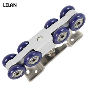 Sürgülü kapı tampon damperi asılı tekerlekler ağır ahşap kapı palet makarası sistemi çift yönlü tamponlama silindiri kiti - Product Image 3