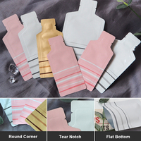 Sachets en plastique en aluminium de forme unique, thermoscellables, pour cosmétiques, boissons, jus, emballage liquide