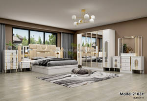 Diseño moderno precio barato vidrio espejado uso en el hogar elegante <span class=keywords><strong>jordans</strong></span> muebles de dormitorio conjuntos - Product Image 4