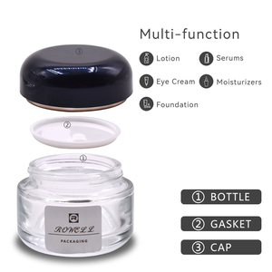 Frascos de vidrio esférico de lujo para crema cosmética - Product Image 2