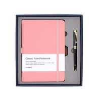 Carnet de notes à couverture rigide A5 personnalisé Agenda Journal à spirale Coffret cadeau en cuir pour le bureau Reliure à feuilles mobiles Couverture en papier tissu