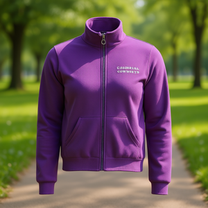 Chaqueta de lana con cierre de cremallera y manga larga, cuello alto, color sólido, transpirable, ropa de otoño para mujer - Product Image 2