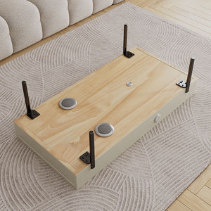 Table basse intelligente avec charge USB, charge sans fil, lecteur <span class=keywords><strong>HIFI</strong></span>, meubles de salon d'usine, ensemble de meubles de salon, support TV central en métal - Product Image 3