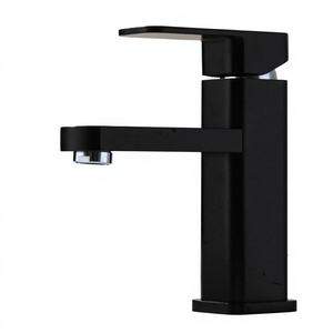 Modern Square Basin Faucet Brass Deck Mounted Faucet Ceramic Valve Core Faucet Modern Basin Faucets - Product Image 1