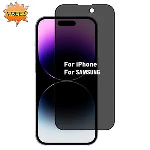 Hochwertige Privatsphäre gehärtetes Glas Antispy für Iphone X Xs Max 12 13 14 15 Samsung Galaxy S23 Displays chutz folie gehärtetes Glas