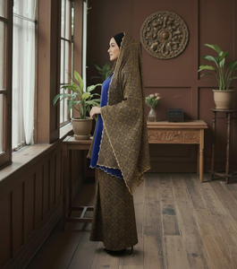 Kilang OEM Jahit Pukal Borong Kebaya Riau, Conjunto Modesto Musulmán de Algodón Floral sin Plancha, Producción de Marca Privada, Pukal - Product Image 3