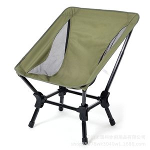Silla Plegable Cuadrada de Aluminio Miracle, Silla Portátil para Jardín, Camping y Exteriores, Color Verde Militar - Product Image 5