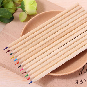 Juego de lápices de 12 colores con logotipo personalizado, lápices HB de dibujo de colores con caja de papel Kraft - Product Image 3
