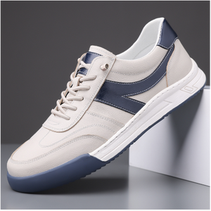 2025 chaussures de marche plates décontractées pour hommes avec doublure en cuir véritable respirant Style épais polyvalent pour le printemps nouveau - Product Image 3