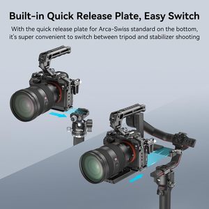 Jaula de cámara SmallRig para cámara <span class=keywords><strong>Sony</strong></span> A7RIII / A7III / A7M3 con soporte de Zapata, riel NATO incorporado-2087D - Product Image 6