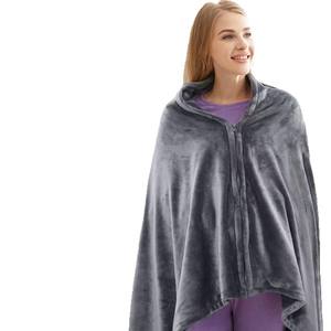 <b>USB</b> Heated Shawl Blanket Carbon Fiber <b>Heating</b> 3 Heat Settings 8 Zone Warmed Fleece Throw for Travel Home Office - Product Image 1