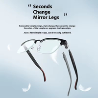 Protection UV Lunettes de sécurité intérieures et extérieures Protection contre la lumière bleue Bluetooth AI Powered Translation Smart Glasses With Speakers