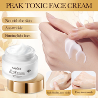 Crème hydratante pour le visage au venin d'abeille OEM SADOER 50g, crème nourrissante anti-âge, stimulant de collagène, raffermissante, liftante, crème de jour et de nuit