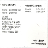 6av78940bh300ac0 Simatic HMI IPC677C PC FS Vers Attn