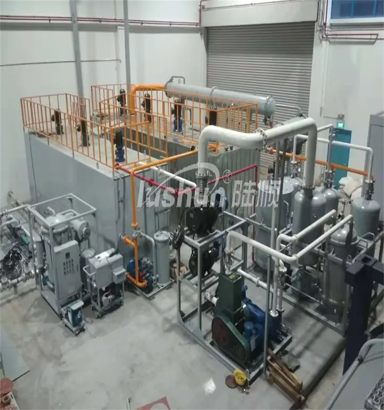 black engine oil refinery machine,black motor oil distillation plant.black lubrication oil recycling plant