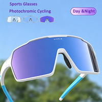 Lunettes de sport personnalisées avec logo d'usine, protection UV400, monture TR90, plaquettes de nez réglables, pour le cyclisme et la course à pied