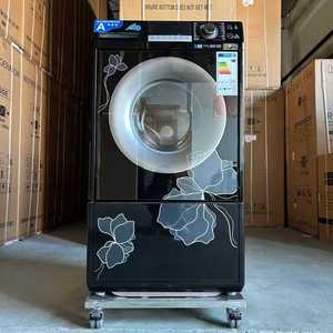 Machine de lavage et de séchage à tambour entièrement automatique avec tiroirs, équipée d'un équipement de blanchisserie à <span class=keywords><strong>chargement</strong></span> frontal détachable. Portable - Product Image 2