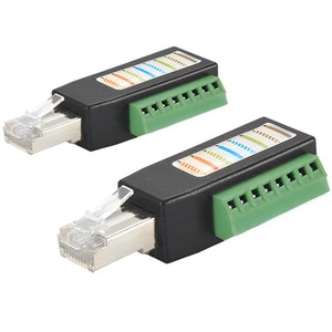 Адаптер RJ45: Разъем RJ45 (штекер) на 8-контактный винтовой клеммный блок без пайки для сборщика данных Campbell - Product Image 3