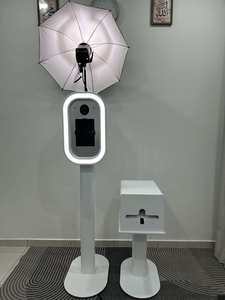 Cabina de Fotos para Bodas con iPad y Cámara DSLR, Espejo con Luz RGB para Eventos, Cabina de Fotos con Espejo y Soporte para Alquiler - Product Image 5