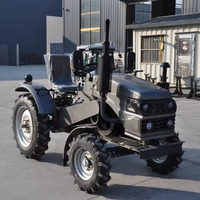 Tracteur à roues Jialong T-220B 22HP à transmission par engrenages, multifonctionnel, pour petites exploitations agricoles européennes, refroidissement par eau, 2 roues motrices