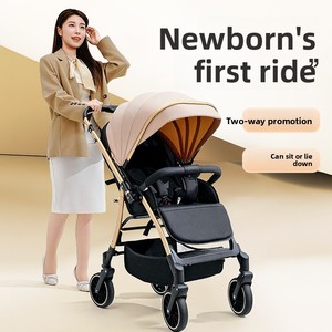 Design 4 360 °   Poussette bébé à roues pivotantes, poussette pliable légère pour nourrisson et tout-petit avec pliage à une touche et siège inclinable - Product Image 2