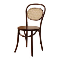 Chaise Thonet en bois courbé et rotin, style nordique Wabi-Sabi, en hêtre massif, pour café, maison, hôtel, restaurant - Vente en gros usine