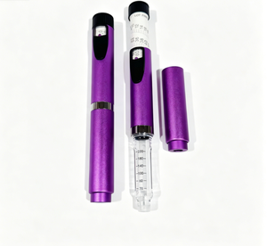 Metal Reusable Precision Dosing Pen Adjustable Volume Eco <b>Material</b> with Independent Glass Packaging Skin Care Applicator - Product Image 1