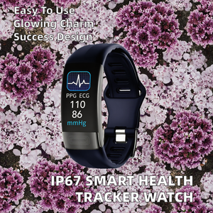 IP67 a prueba de agua ECG PPG HRV SPO2 reloj inteligente pulsera rastreador de salud presión arterial oxígeno banda inteligente con SDK - Product Image 2