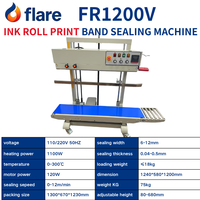Machine de scellage verticale à bande continue FR1100/1200/1300 pour sacs de grande taille, scelleuse thermique continue pour films plastiques et sacs en aluminium
