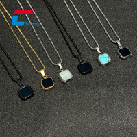 Collier en métal intelligent NFC en acier inoxydable en gros, bijoux cadeau, collier en métal NFC