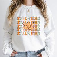 Vente en gros DTF Sweet Fall Vibes Patchs d'impression Fer à repasser sur citrouille Saison DIY Autocollant de transfert de presse à chaud pour vêtements