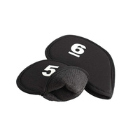 Ensemble de housses de tête de club de golf avec logo personnalisé - 10 pièces, housses de tête de fer durables avec étiquettes numérotées, polyester noir et éponge