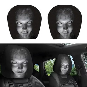 Fundas para Reposacabezas de Coche con Diseño de Terror, Funda Universal para Asiento de Coche, Transpirable y Elástica, para Sedán, Camioneta, SUV - Product Image 1