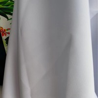 Fabricant chinois teint blanchi 150D * 150D épais Minimat Georgette tissu 100% Polyester 140GSM résistant aux rides pour l'uniforme