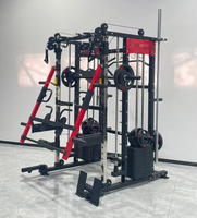Combinaison Formation Multi-fonctionnel Poitrine Presse Jambe Presse Niveau Bras Câble D'alimentation Crossover Formateur Smith Machine