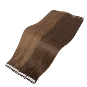 Extensions de <span class=keywords><strong>cheveux</strong></span> naturels Remy double épaisseur à bandes adhésives 100 % <span class=keywords><strong>cheveux</strong></span> humains couleur cuivre en gros - Product Image 4