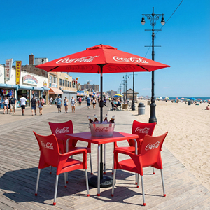 ร่มสนามอลูมิเนียมน้ำหนักเบา NISSI 2M ผ้าอ๊อกซ์ฟอร์ด สำหรับกลางแจ้ง ป้องกันรังสียูวี กันน้ำ  รับออกแบบโลโก้/กราฟิก ทันสมัย - Product Image 1