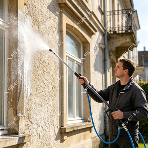 Système de nettoyage de fenêtres et de toitures alimenté par l'eau, <span class=keywords><strong>lance</strong></span> haute pression en carbone <span class=keywords><strong>pour</strong></span> le lavage domestique et l'entretien des toitures - Product Image 2