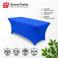 Vente Chaude Housse de Table Ajustée Extensible en Spandex pour Salon Professionnel, Logo Imprimé par Sublimation, Polyester Imperméable