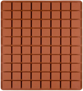 Силиконовые формы на 80 ячеек: квадратные формы для шоколада, карамели, жевательных конфет и лакомств для животных - Product Image 1