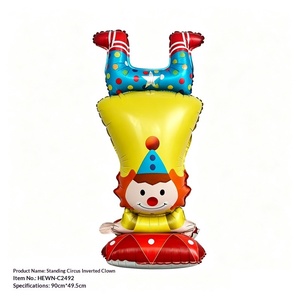 Globos de Animales de Circo de Dibujos Animados con Función de Autosellado para Decoración de <span class=keywords><strong>Fiestas</strong></span> de Primer Cumpleaños de Bebés y Niños - Product Image 4