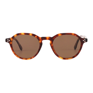 Unisex <b>Round</b> <b>Sunglasses</b> Full Rim Tortoise <b>Frame</b> UV400 Protection Adult Sun Protection Retro Style - Product Image 1